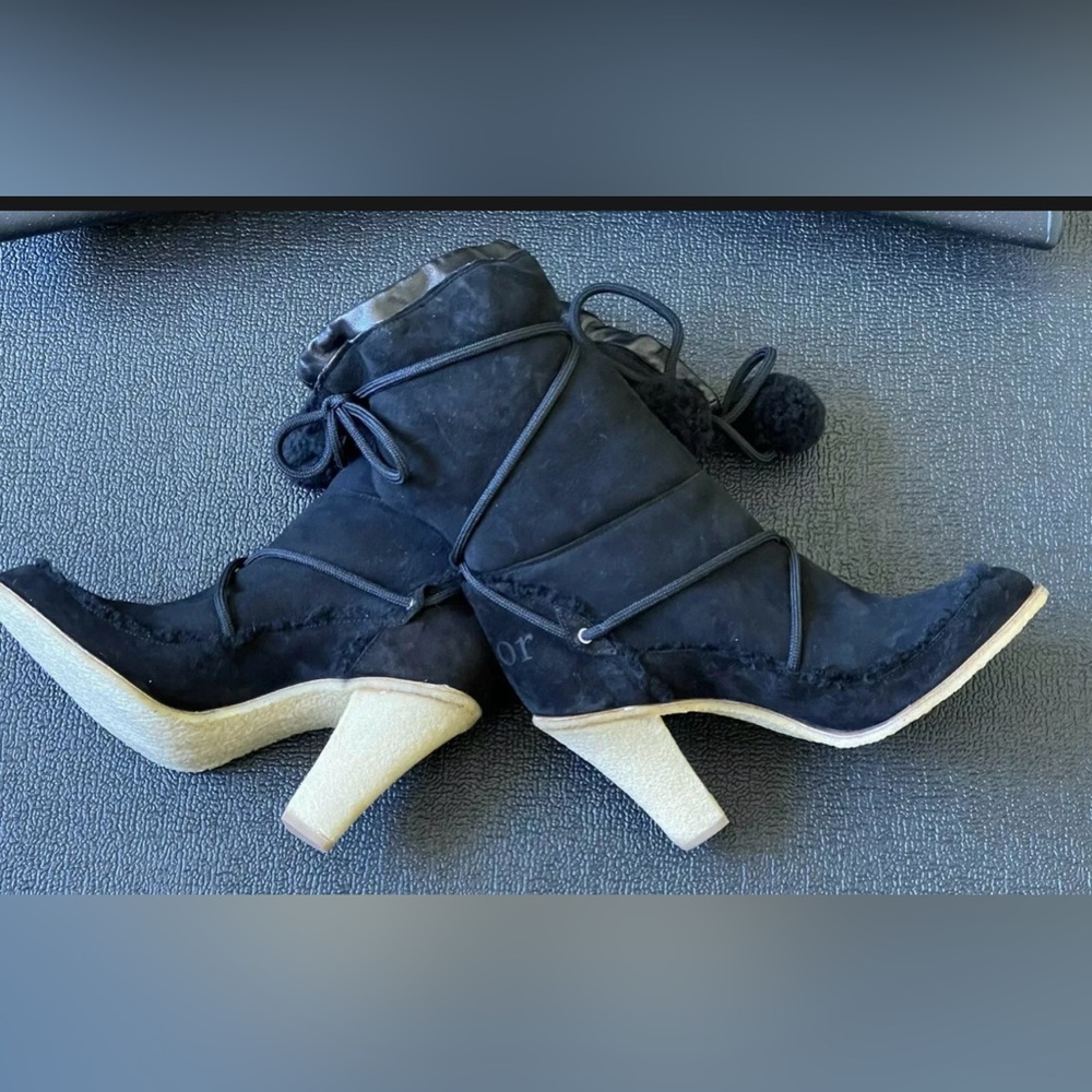 Dior Black Suede Boots BNB - Picture 5 of 10